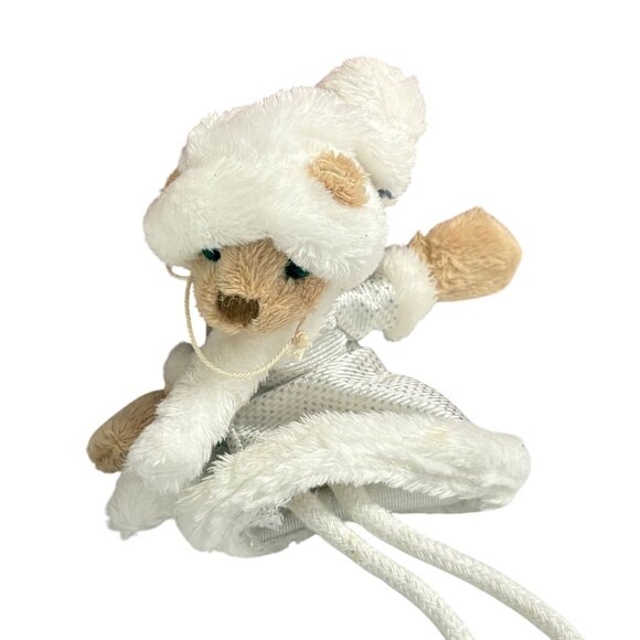 Bukowski Design Of Sweden Plush Ice-Skating Bear Ornament Bookmarker - Picture 4 of 4